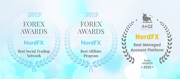 خدمات معامله‌ی اجتماعی، برنامه‌ی همکاری در فروش و صندوق‌های سرمایه‌گذاری NordFX بیشترین جوایز را در سال ۲۰۱۹ به دست آوردند1