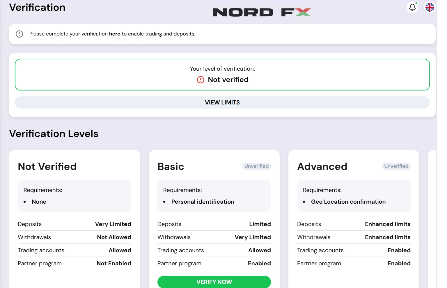 تأیید nordfx